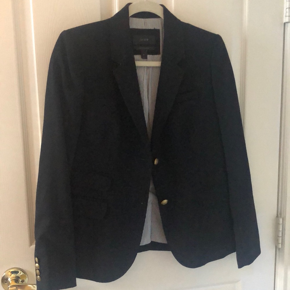 JCrew Black School Boy Blazer